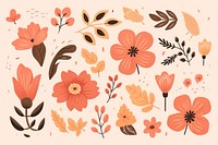 Flowers backgrounds pattern plant.