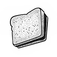 Toast drawing sketch bread.