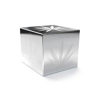Cannabis Chrome material silver white box.