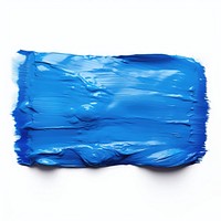 Cornflower blue flat paint brush stroke backgrounds rectangle white background.