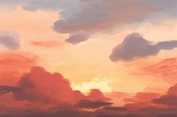  Sunset sky and cloudy backgrounds outdoors nature. 
