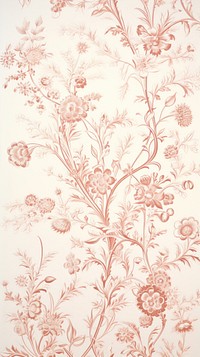 Toile wallpaper with clover pattern art calligraphy.