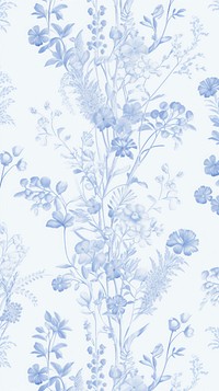Toile wallpaper with clover pattern nature plant.