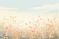  Field of wildflower backgrounds outdoors nature. AI generated Image by rawpixel.