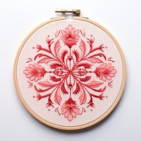 8 in embroidery style needlework pattern textile.