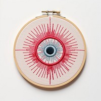 A eyeball in embroidery style pattern accessories creativity.