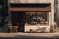 Coffee shop furniture chair table. AI generated Image by rawpixel.