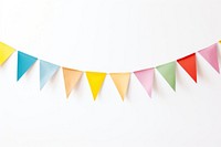 Colorful festival party bunting white background clothesline celebration. AI generated Image by rawpixel.