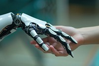 Artificial intelligence hand finger robot.