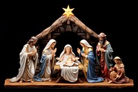 Christmas nativity architecture figurine representation. AI generated Image by rawpixel.