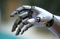 Artificial intelligence robot hand transportation.