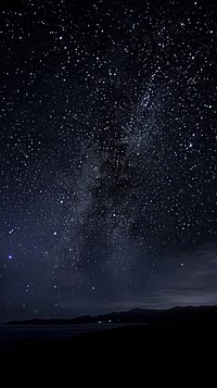 Galaxy night astronomy outdoors.