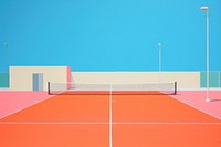 Tennis court sports architecture volleyball.