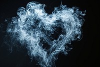Smoke heart shape backgrounds black background abstract.