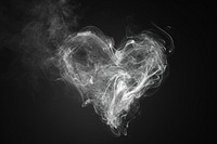 Smoke heart shape backgrounds black black background.