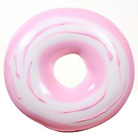 Surrealistic painting of donut food white background confectionery.