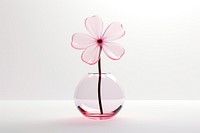 Flower glass transparent petal.