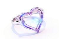 Heart shape have a ring cross around jewelry white background accessories. AI generated Image by rawpixel.