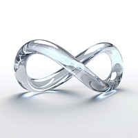 Infinity jewelry white background accessories.