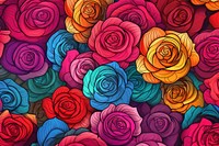 Rose art backgrounds pattern.