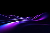A curved line of neon light moving on dark purple backgrounds pattern. AI generated Image by rawpixel.