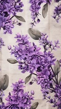  Newspaper pattern purple lavender. AI generated Image by rawpixel.