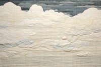 Minimal sky with cloudy textile texture art.