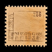 Blank vintage postage stamp paper text old.