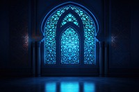 Islamic single window architecture lighting pattern. AI generated Image by rawpixel.