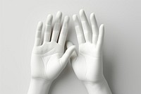 2 hands High five finger glove medication.