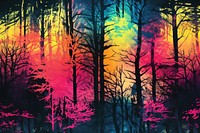 Forest pattern backgrounds abstract outdoors. AI generated Image by rawpixel.