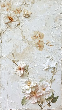 Flowers vintage wallpaper pattern petal plant.