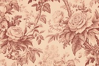 Rose wallpaper pattern drawing.