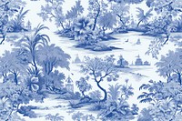 Tropical wallpaper landscape pattern.