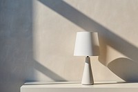 A white lamp wall simplicity lampshade.