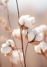  A bunch dried cotton inflorescence tranquility springtime. AI generated Image by rawpixel.