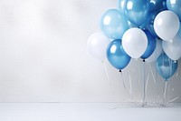 A group of blue and white latex balloons anniversary celebration decoration. AI generated Image by rawpixel.