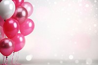 A group of pink and white latex balloons and glitter celebration anniversary decoration. AI generated Image by rawpixel.