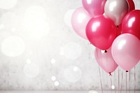 A group of pink and white latex balloons and glitter anniversary celebration decoration. AI generated Image by rawpixel.