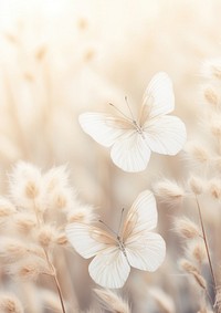 White butterflies outdoors nature flower.
