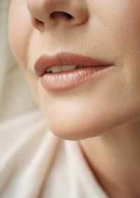 A elderly woman lip adult skin perfection.