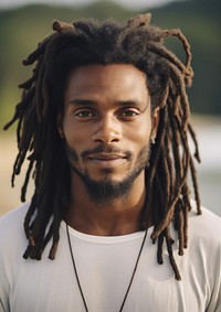 African American man hairstyle portrait adult.