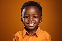 African kid happy face portrait child smile.