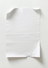 Blank white poster paper white background simplicity.