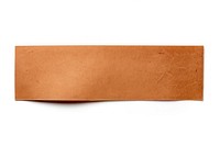 Brown adhesive strip paper white background simplicity.