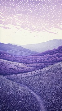  Purple field landscapes background backgrounds lavender outdoors. AI generated Image by rawpixel.