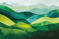 A lush green hillside art backgrounds abstract