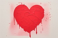 Heart creativity splattered drawing. AI generated Image by rawpixel.