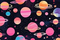 Space scene with planets and stars pattern backgrounds astronomy graphics. AI generated Image by rawpixel.