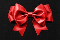 Red bow mockup psd